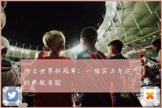冲击世界杯冠军:一场实力与运气的终极考验